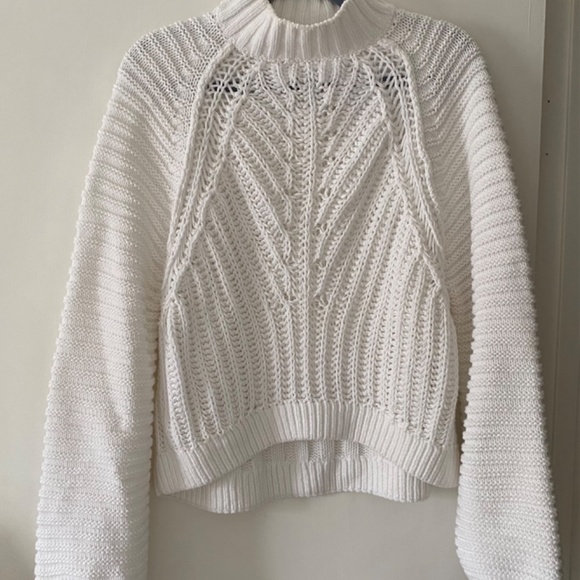 Free people ivory sweetheart mock neck sweater Sz XS - Picture 5 of 6